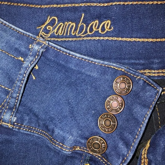 BAMBOO Dark Blue Skinny Jeans - Picture 6 of 6